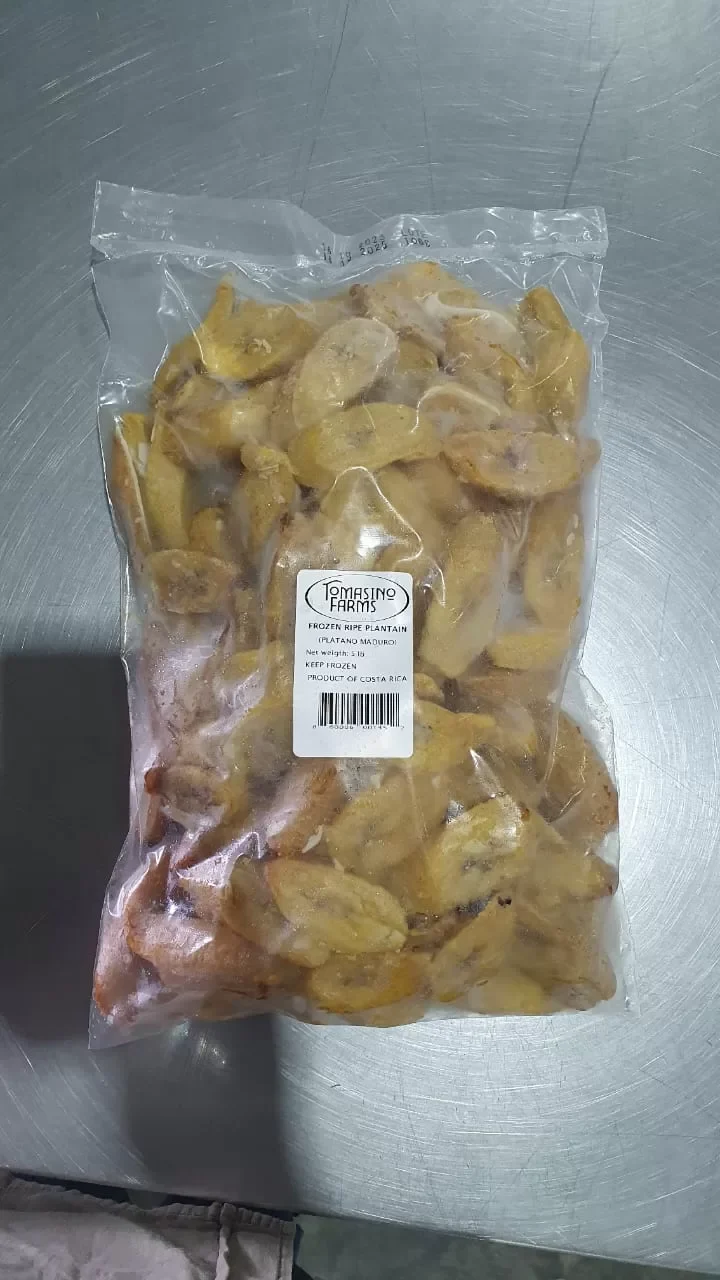 Frozen Plantain Slices Sweet Pre-Fried (Platano Madro) Costa Rica